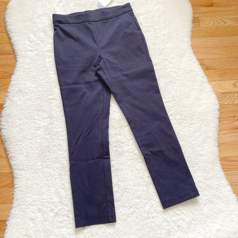 Skye's the limit Women's Pull over pants, Ankle zip, Dark blue, Size 8